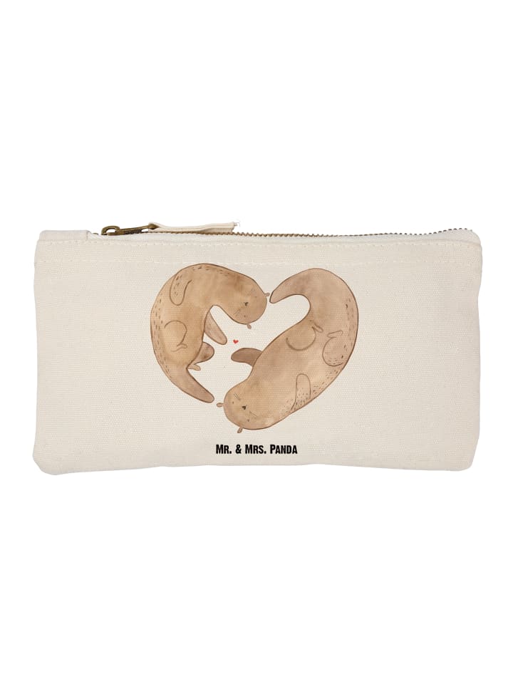 

Mr. & Mrs. Panda Тканевая сумка Otter Heart без надписи, белого цвета