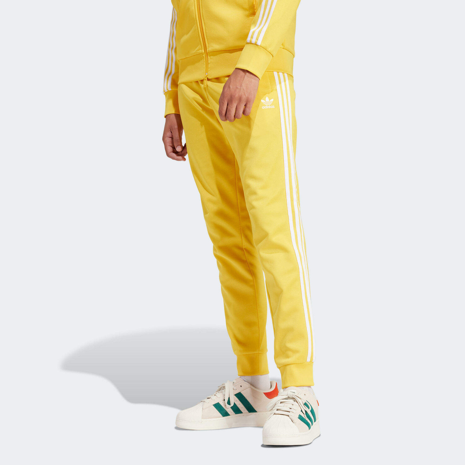 Классические трикотажные штаны SST для мужчин, желтые Adidas Originals, желтый — фото 2
