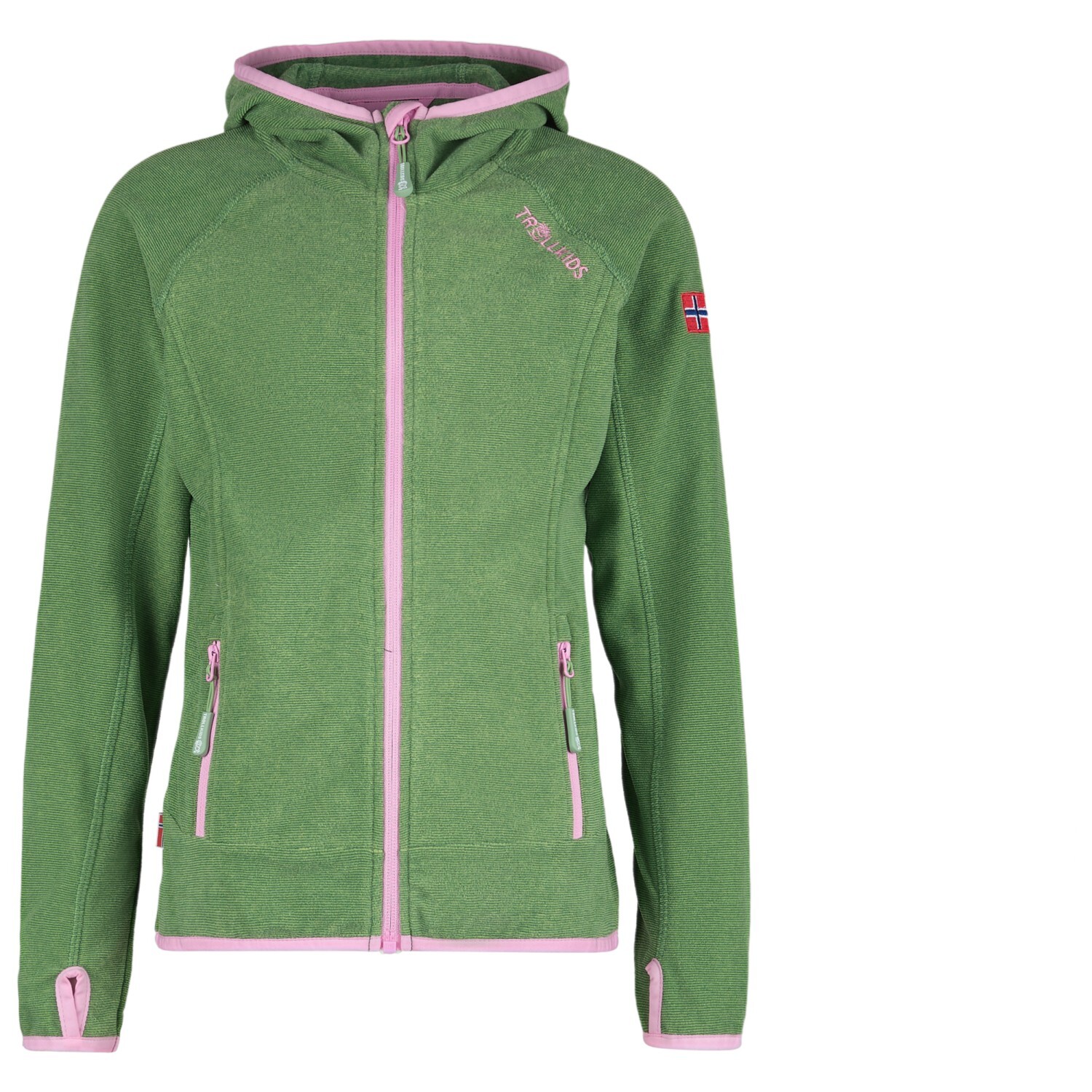 

Флисовая жилетка Trollkids Girls Sandefjord, цвет Pistachio Green/Wild Rose