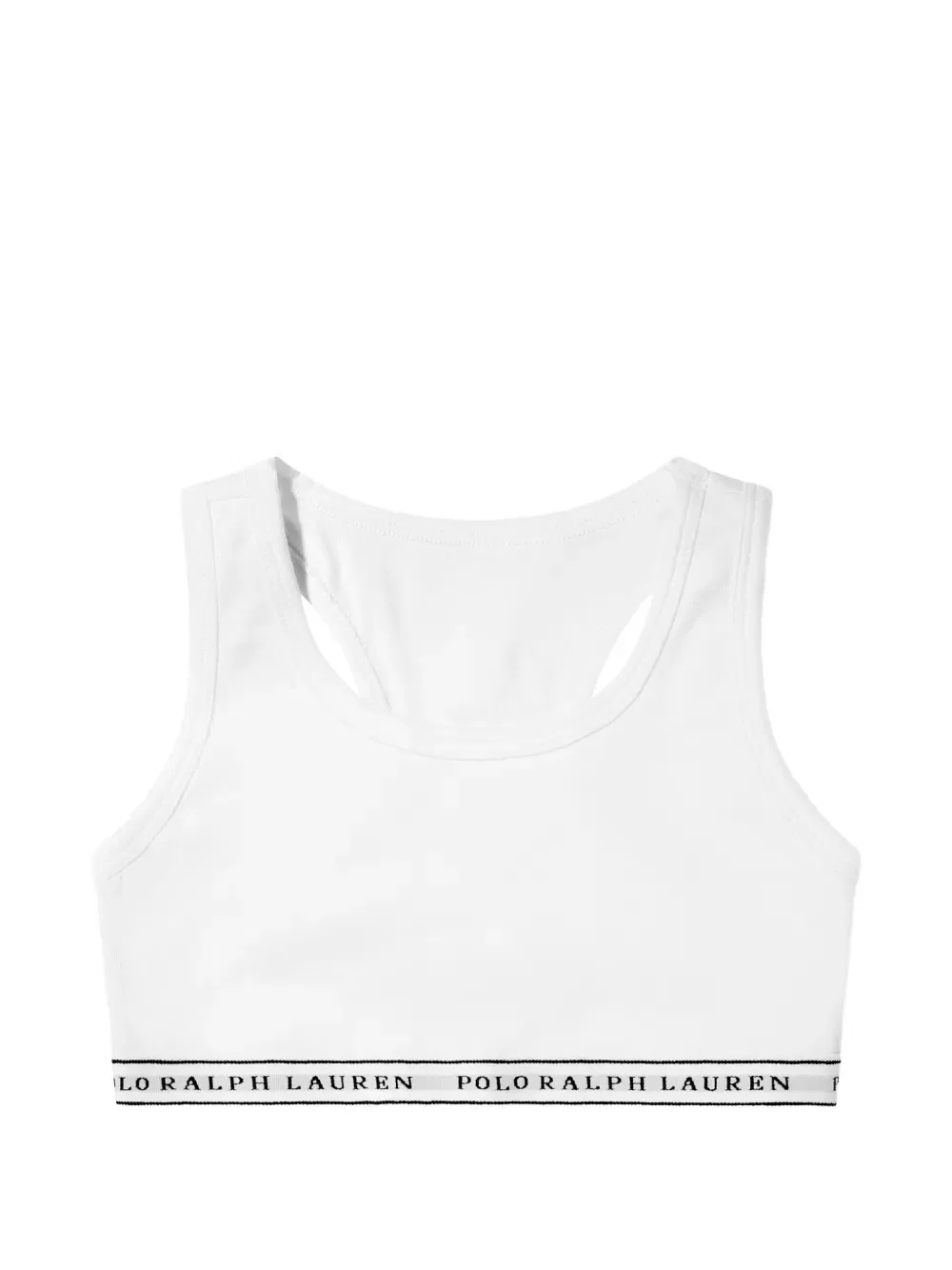 Бюстгальтеры-топы с логотипом (комплект из двух штук) Polo Ralph Lauren Kids, белый — фото 3