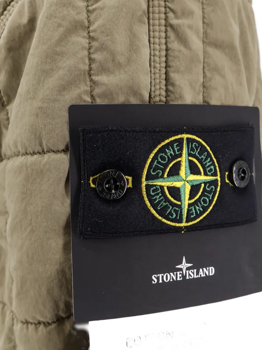 Стеганая куртка с накладными карманами Stone Island, зеленый — фото 3