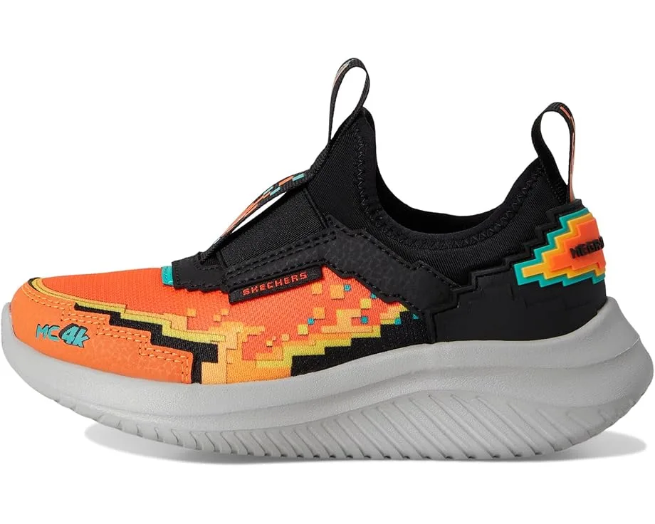 Кроссовки SKECHERS KIDS Ultra Flex 3.0 402164L (Little Kid/Big Kid), Orange/Black — фото 4