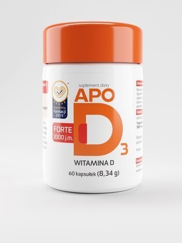 

Apotex, Apod3 Forte Витамин D 2000, 60 капсул