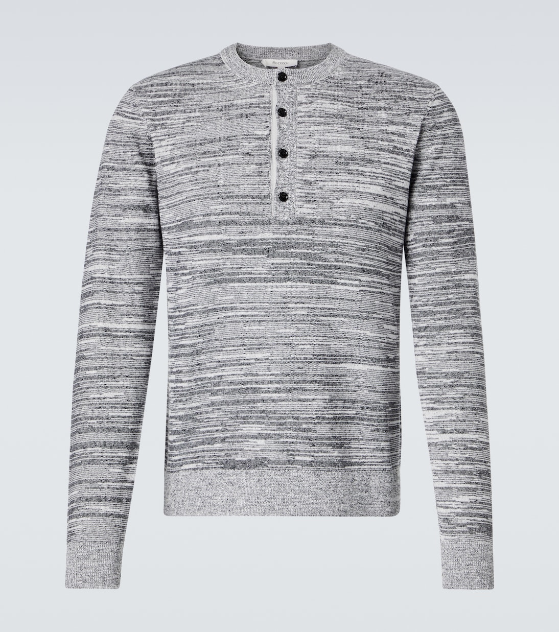 

Рубашка Хенли из смеси хлопка и льна JW Anderson, Steel