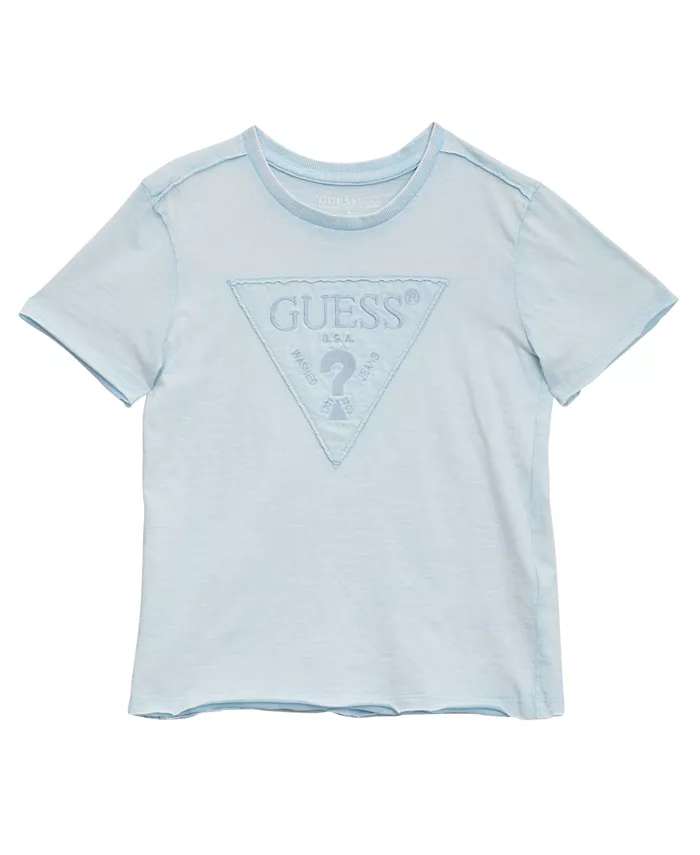 

Футболка с коротким рукавом для мальчиков, окрашенная в готовом виде GUESS, синий