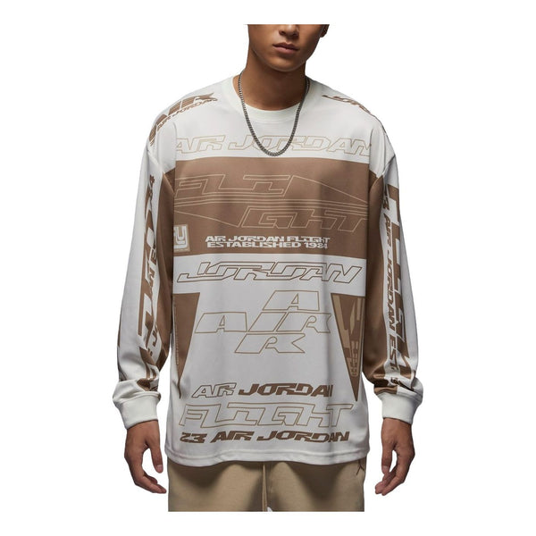 

Свитер mvp graphic sweatshirt asia sizing 'sail brown' Air Jordan, мультиколор