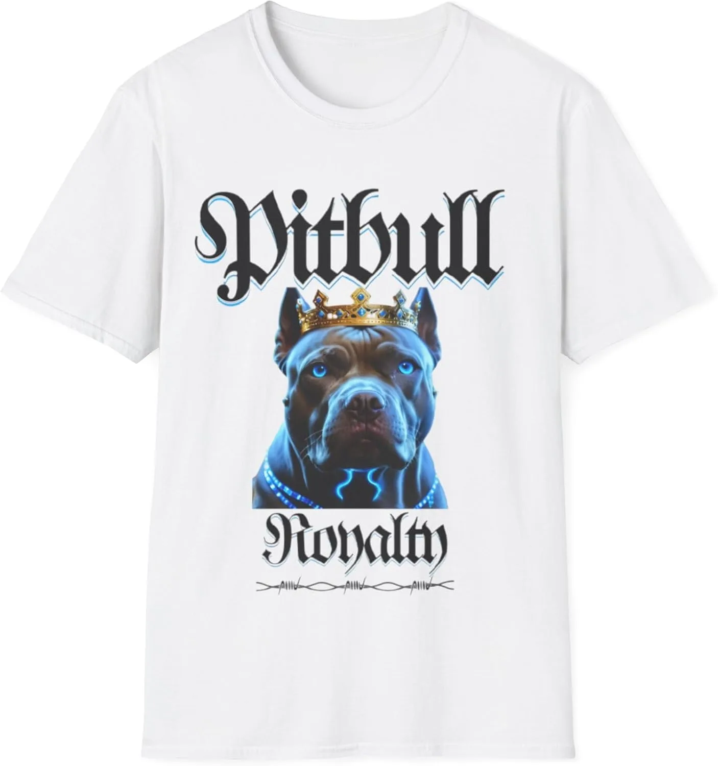 Футболка Pitbull Royalty, майка Dog Dad Mom, мужская и женская футболка с принтом, топ для любителей собак, милый подарок с щенком GENERIC, белый