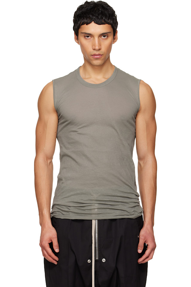 

Майка базового размера Gray temple SL Rick Owens, Euca