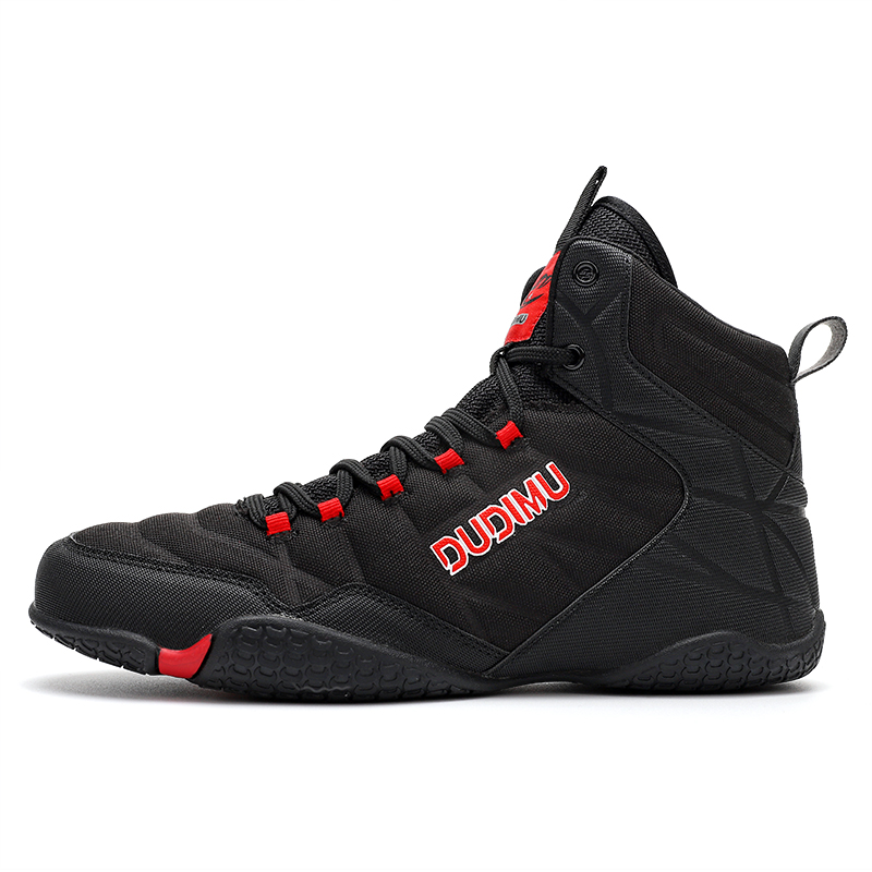 

Профессиональные боксерские кроссовки для мужчин. Дышащие, легкие, нескользящие, высокие кроссовки для тренировок Sekretarion, Black