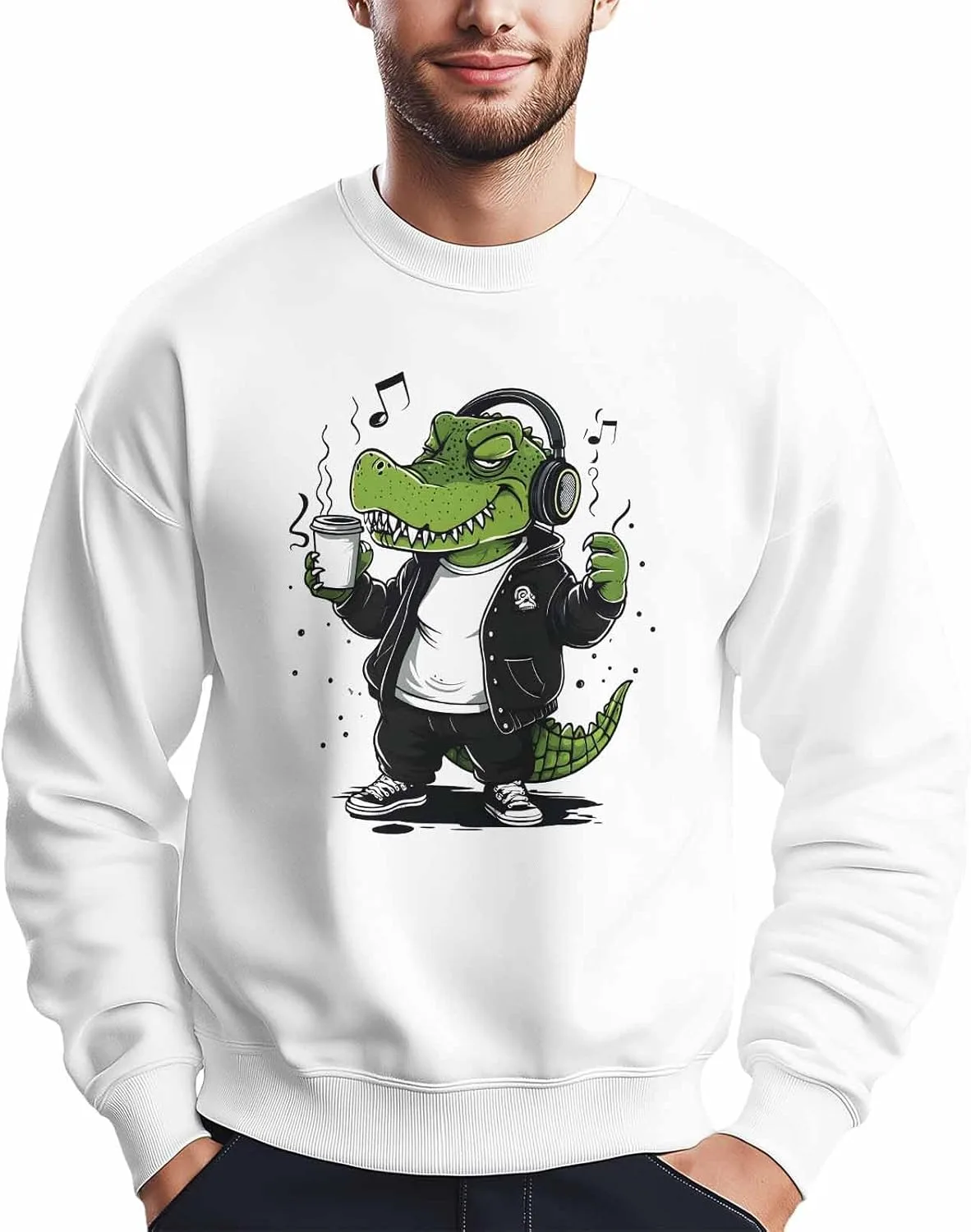 

BEMIGO свитшот мужской оверсайз с принтом