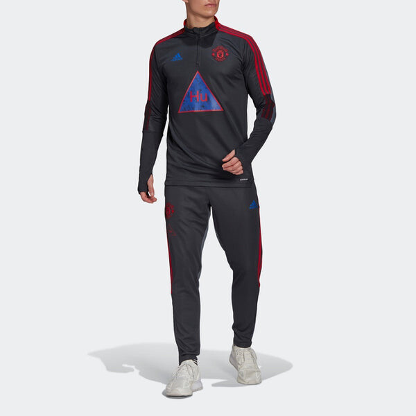 Толстовка adidas x Crossover Mufc Hu Tr Top Manchester United Soccer/Football Sports Gray, серый — фото 3