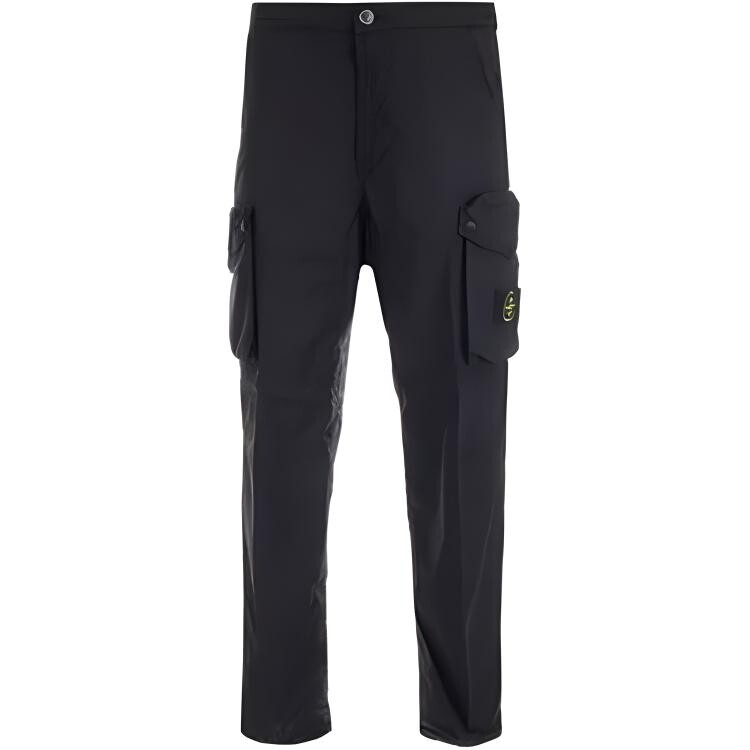 

Брюки-карго мужские Stone Island с боковыми карманами, черный