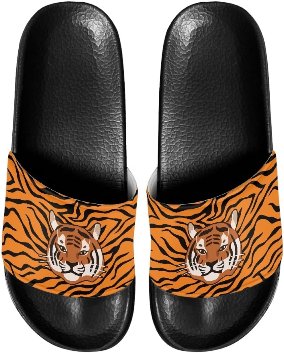 

Домашние тапочки Cugasmaru для мужчин и женщин с открытым носком, всесезонные, с толстой мягкой подошвой, Tiger