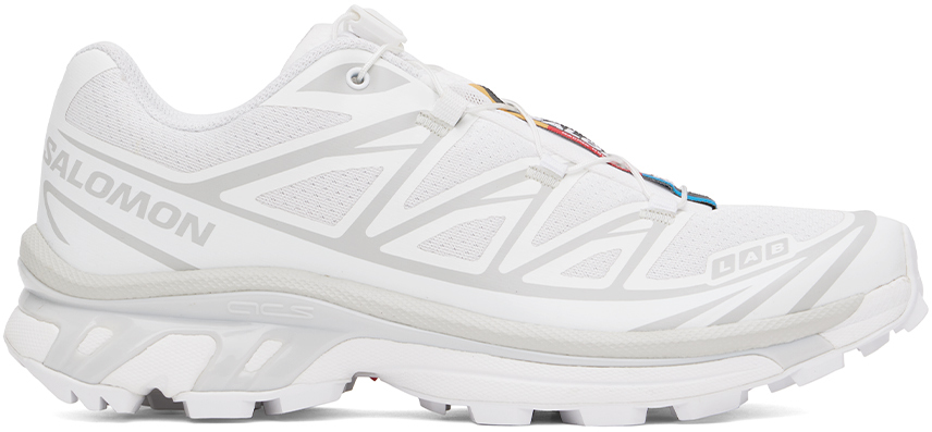 

Белые кроссовки XT-6 Salomon, White/White/Lunar rock, Белый, Белые кроссовки XT-6 Salomon, White/White/Lunar rock