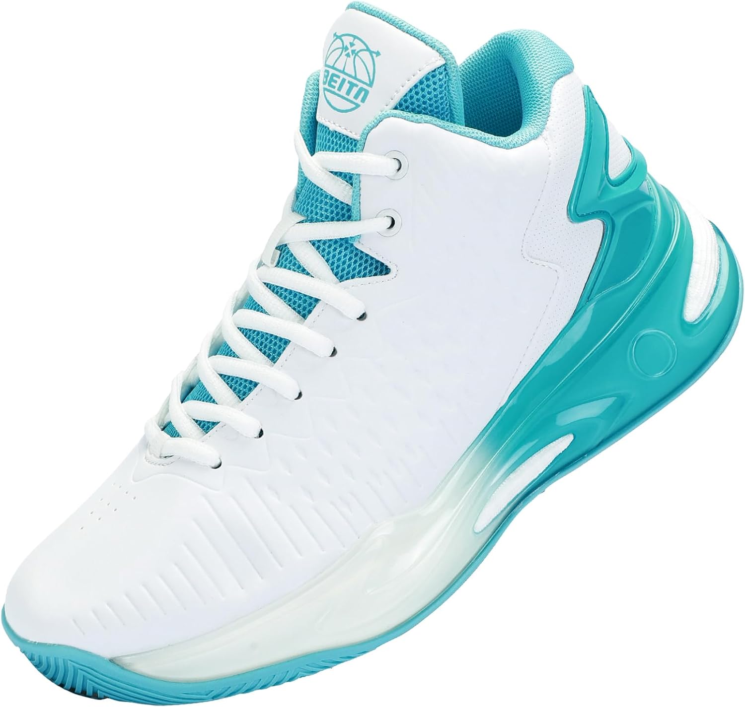 

Мужские кроссовки для баскетбола Beita High Upper, дышащие спортивные обувь с антискользящей подошвой, белый