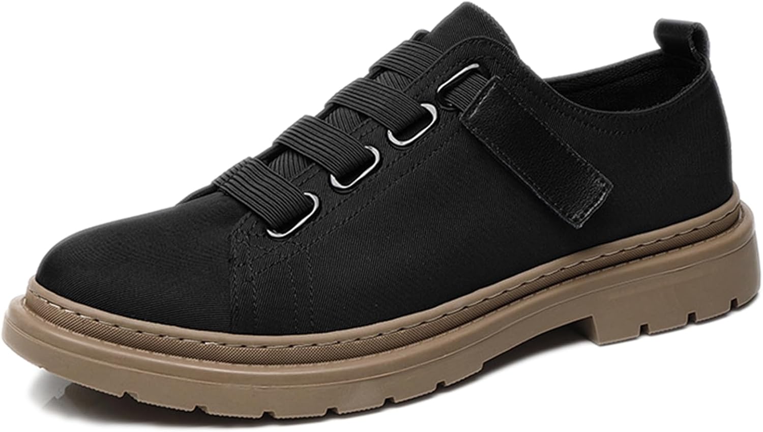 

Мужские низкие кеды-оксфорды на шнуровке с грубой подошвой, из хлопкового канваса, с липучкой, удобная платформенная обувь с антискользящей подошвой, дышащие кроссовки для ежедневной ходьбы, работы и вождения Adkgbe, Multicolor