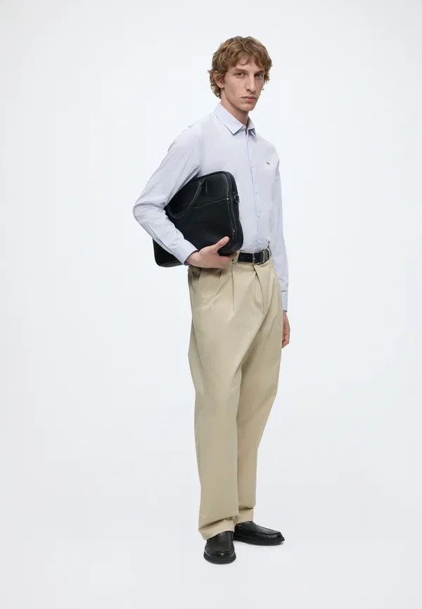 Рубашка из поплина с эффектом стрейч, slim fit, Lacoste, цвет феникс-блю — фото 2