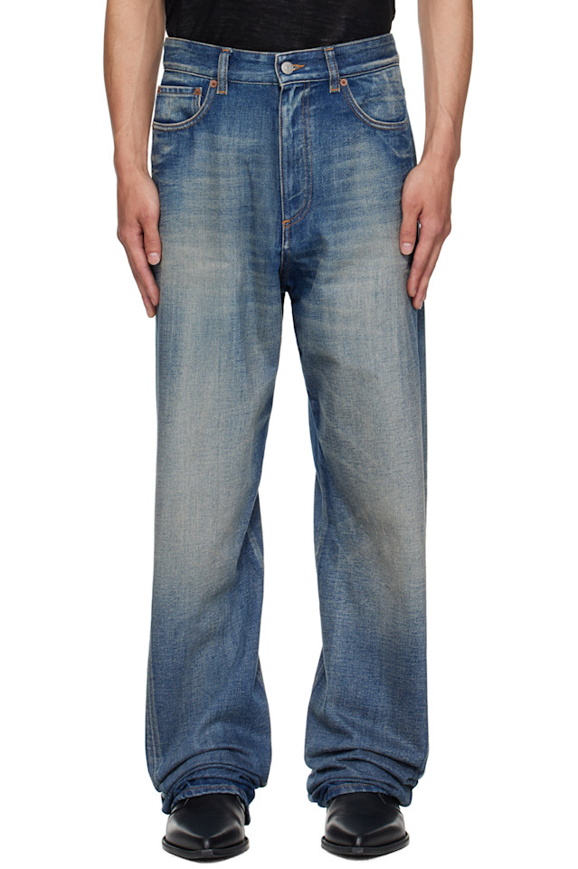 

Mm6 Maison Margiela Синие джинсы с широкими штанинами