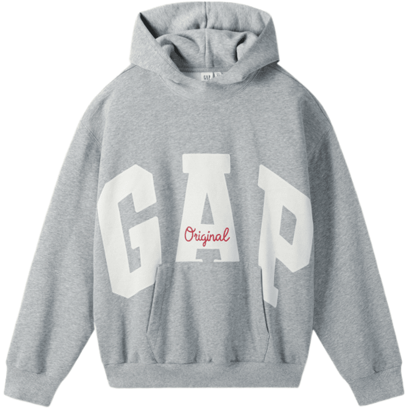 

GAP Осенняя толстовка унисекс серого цвета