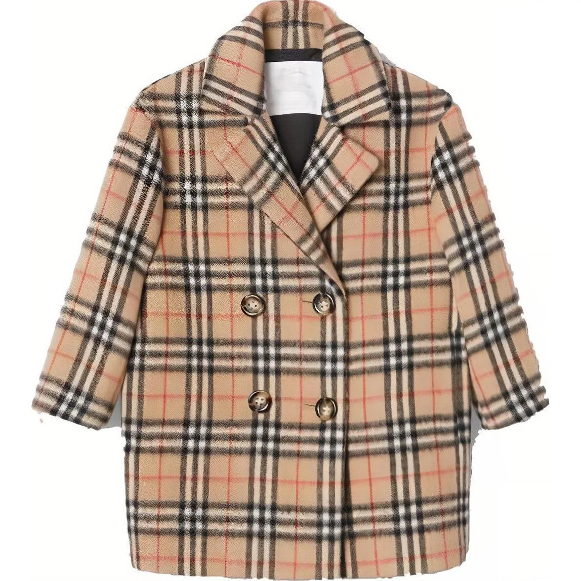 Пальто шерстяное детское Burberry Khaki