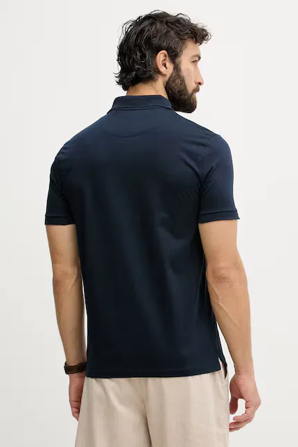 Поло хлопковое Premium Supima U.S. Polo Assn., синий — фото 3