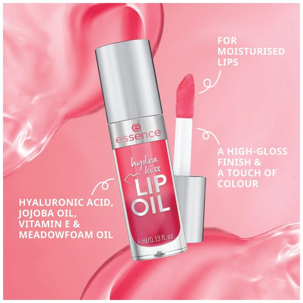 Масло для губ hydra kiss №06 Transparent от essence Essence, 06 Cranberry Is Back — фото 4