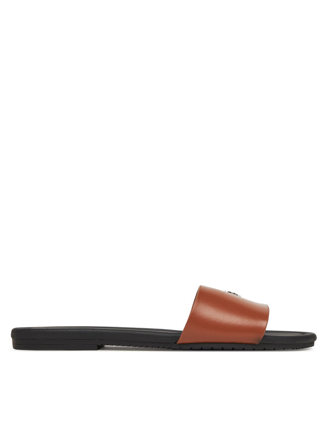 Мюли Flat Sandal Slide Mg YW0YW01697 Calvin Klein Jeans, коричневый