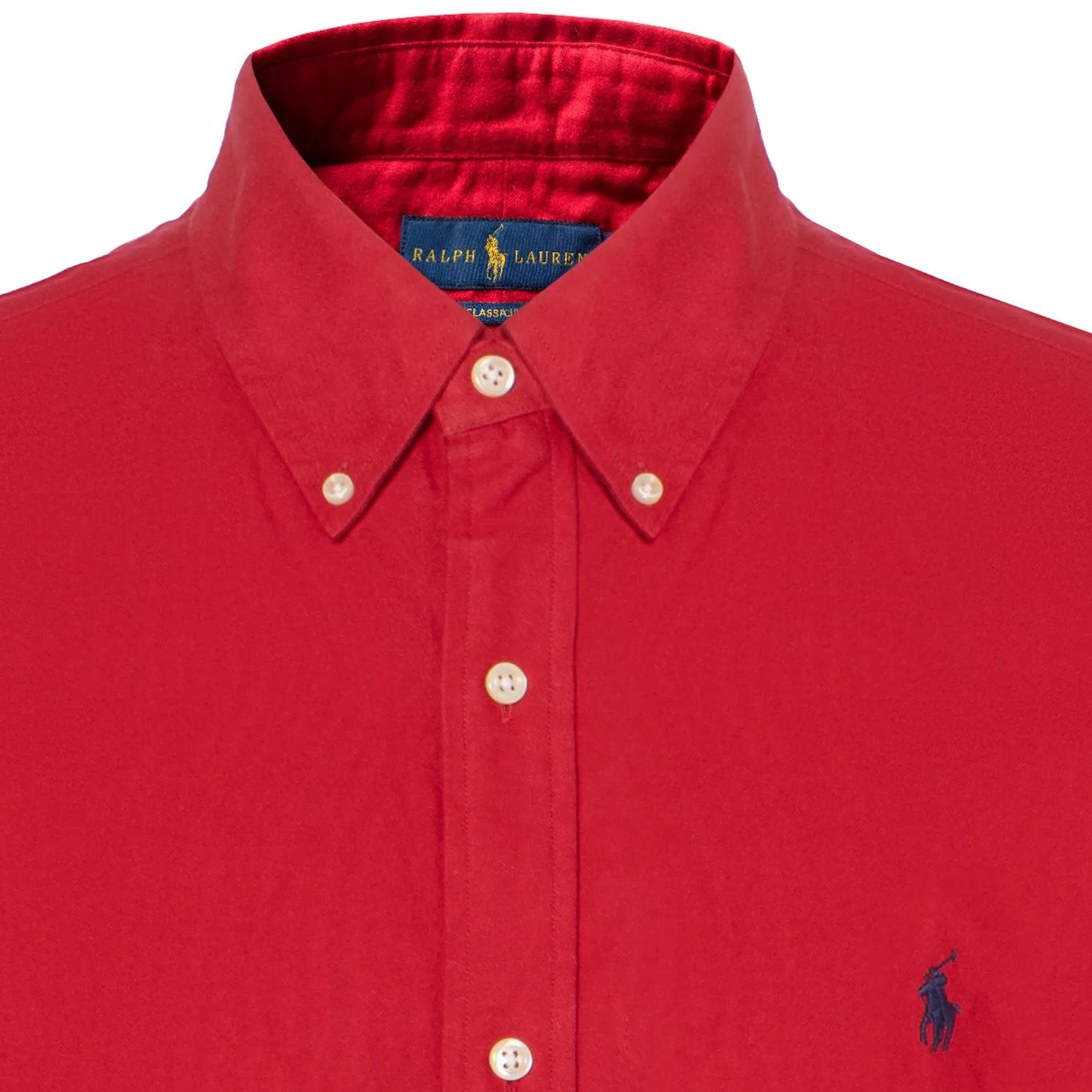 Рубашка с вышивкой логотипа Polo Ralph Lauren Red — фото 4