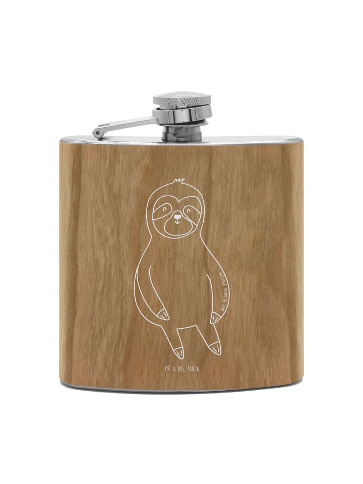 

Mr. & Mrs. Panda Фляжка Flachmann Beste Freunde Zitrone ohne Spruch in Braun