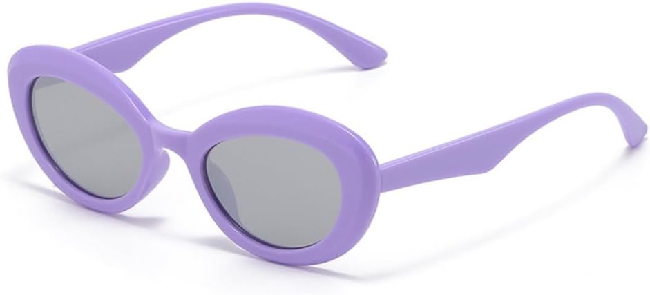 

Винтажные маленькие овальные солнцезащитные очки для женщин, модные овальные солнцезащитные очки, элегантные женские очки с защитой от УФ-излучения UV400 generic, Purple