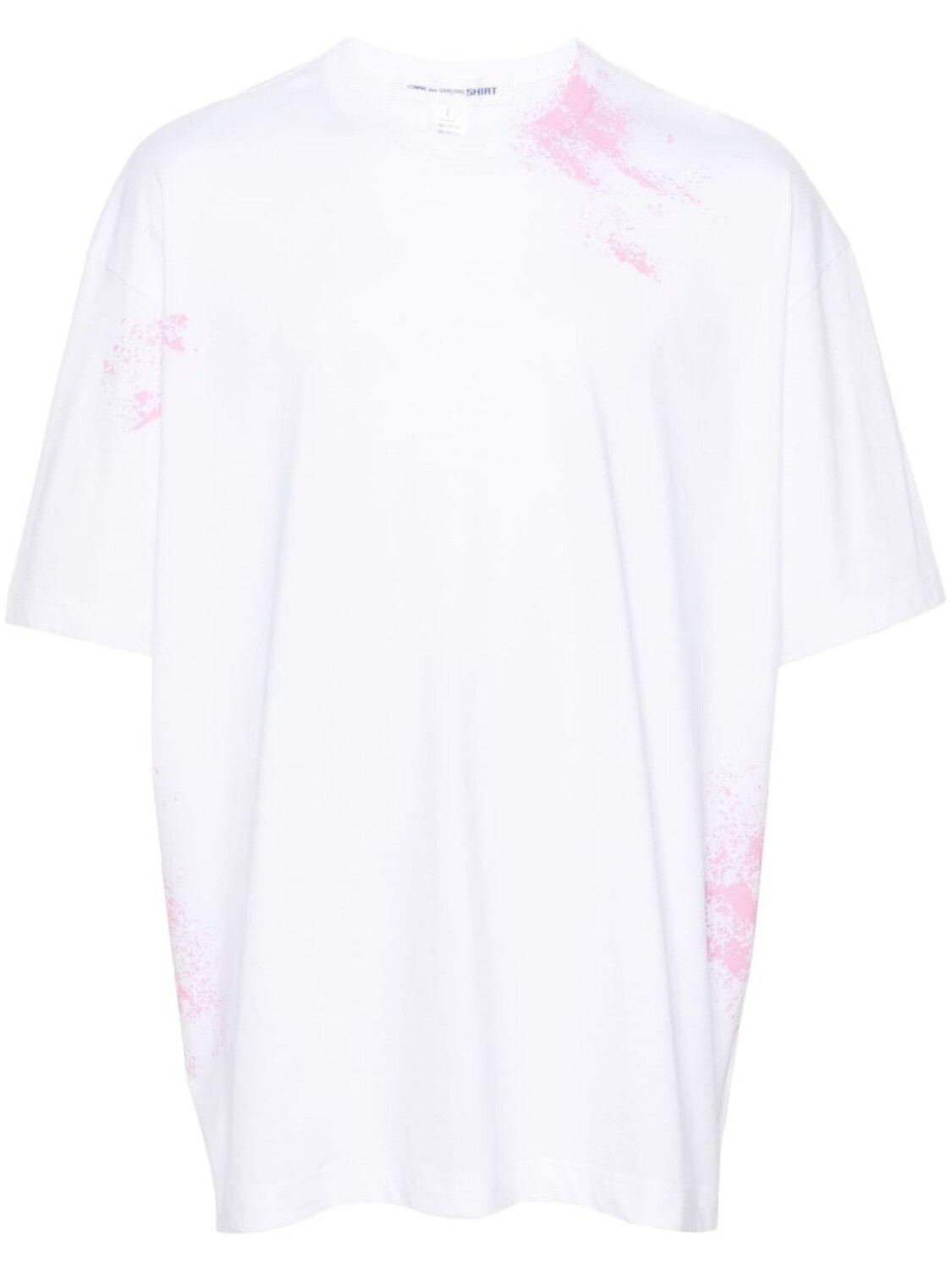 

Comme Des Garçons Shirt футболка с эффектом разбрызганной краски, белый