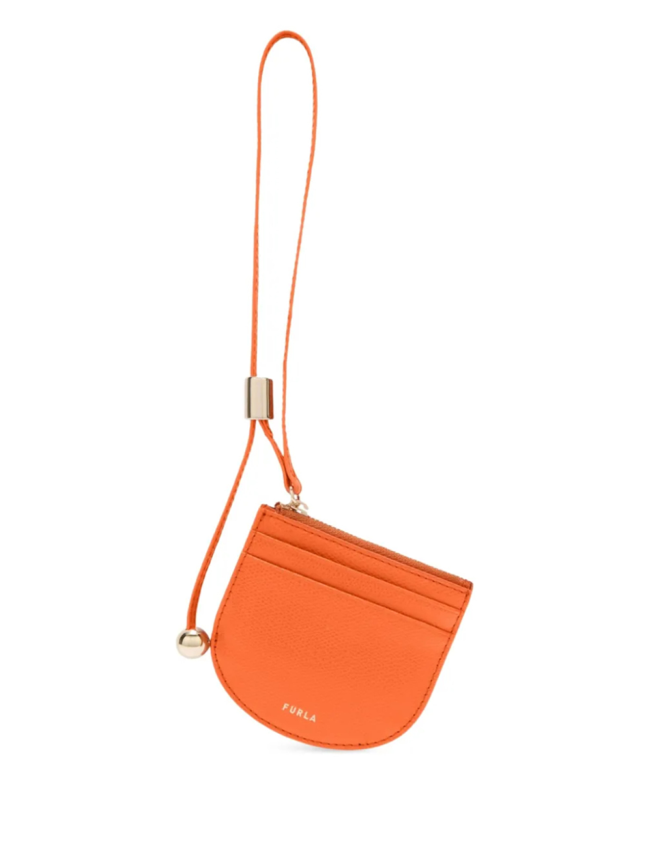 

Визитница на кожаном ремешке Laura Furla, оранжевый
