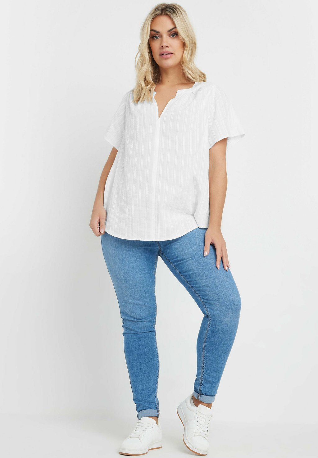 

Блуза SHORT SLEEVE Yours Clothing, белый
