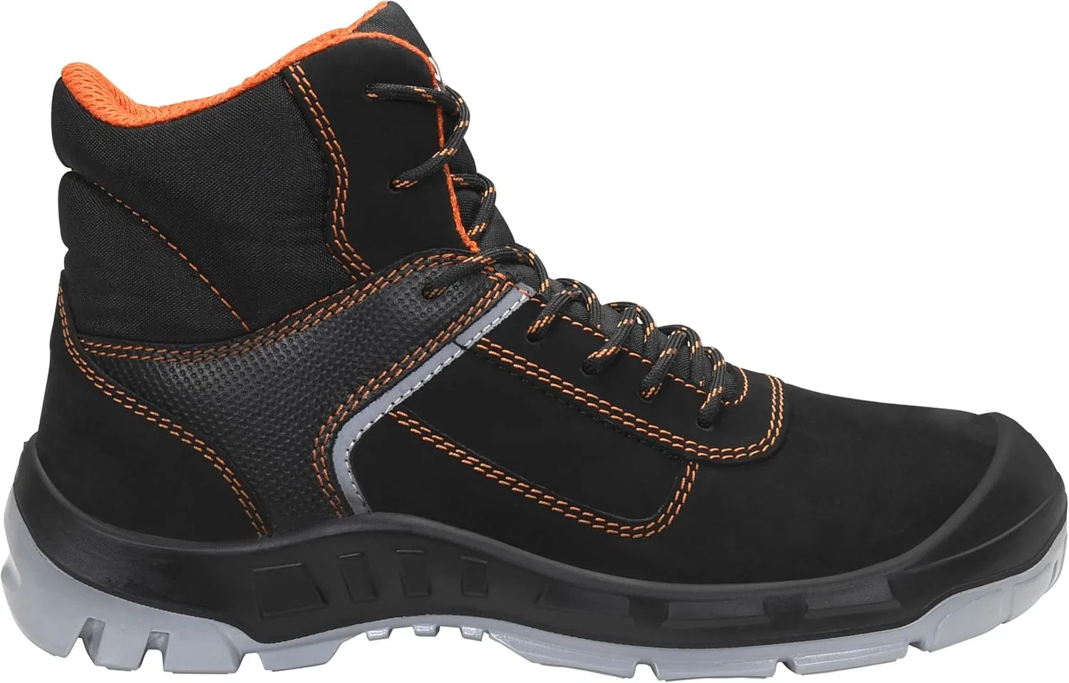 ELTEN Защитные ботинки JORI jo_Colour Orange Mid S3 для мужчин и женщин, кожа/текстиль, стальной защитный носок, легкие, классические — фото 2