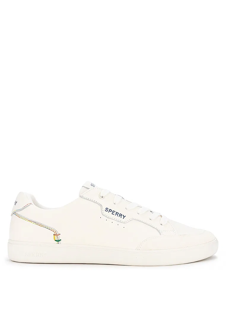 Кроссовки мужские, кожаные, модель Crew 90 Sperry, светло-бежевый