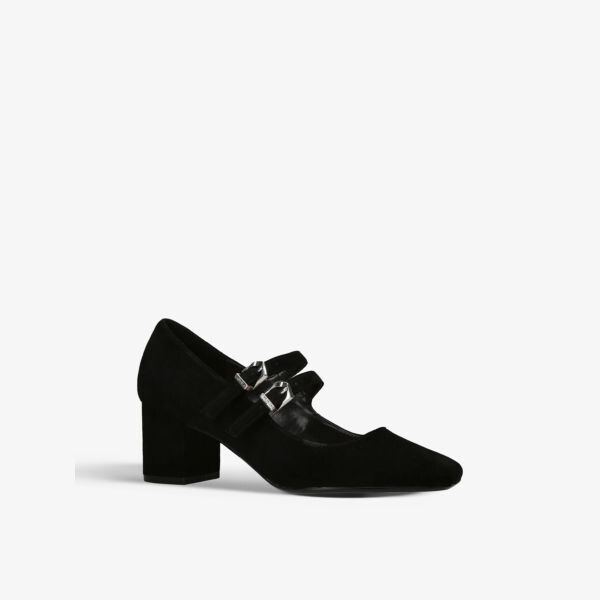 Туфли Harper на каблуке из замши с пряжкой спереди Carvela, черный — фото 3
