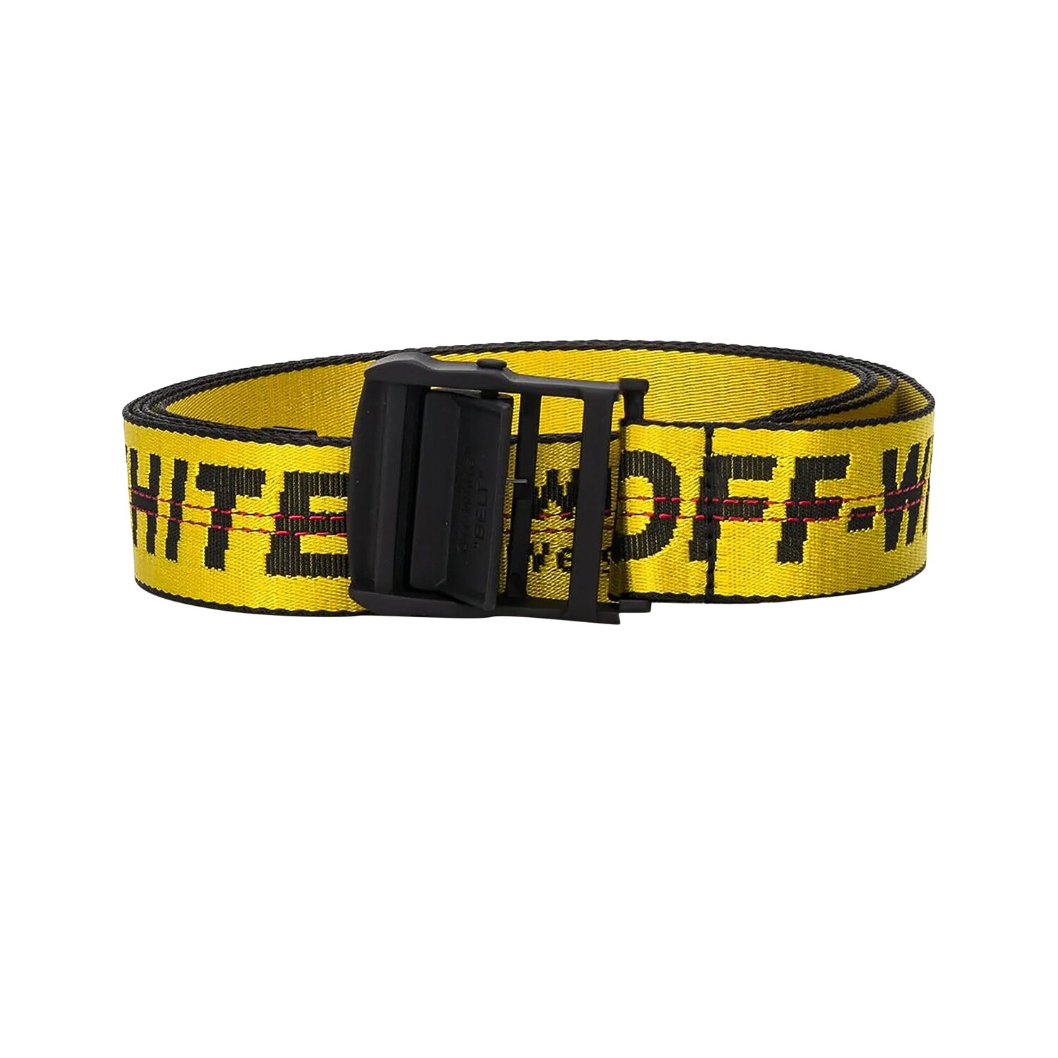 

Классический индустриальный ремень Off-White Желтый/Черный