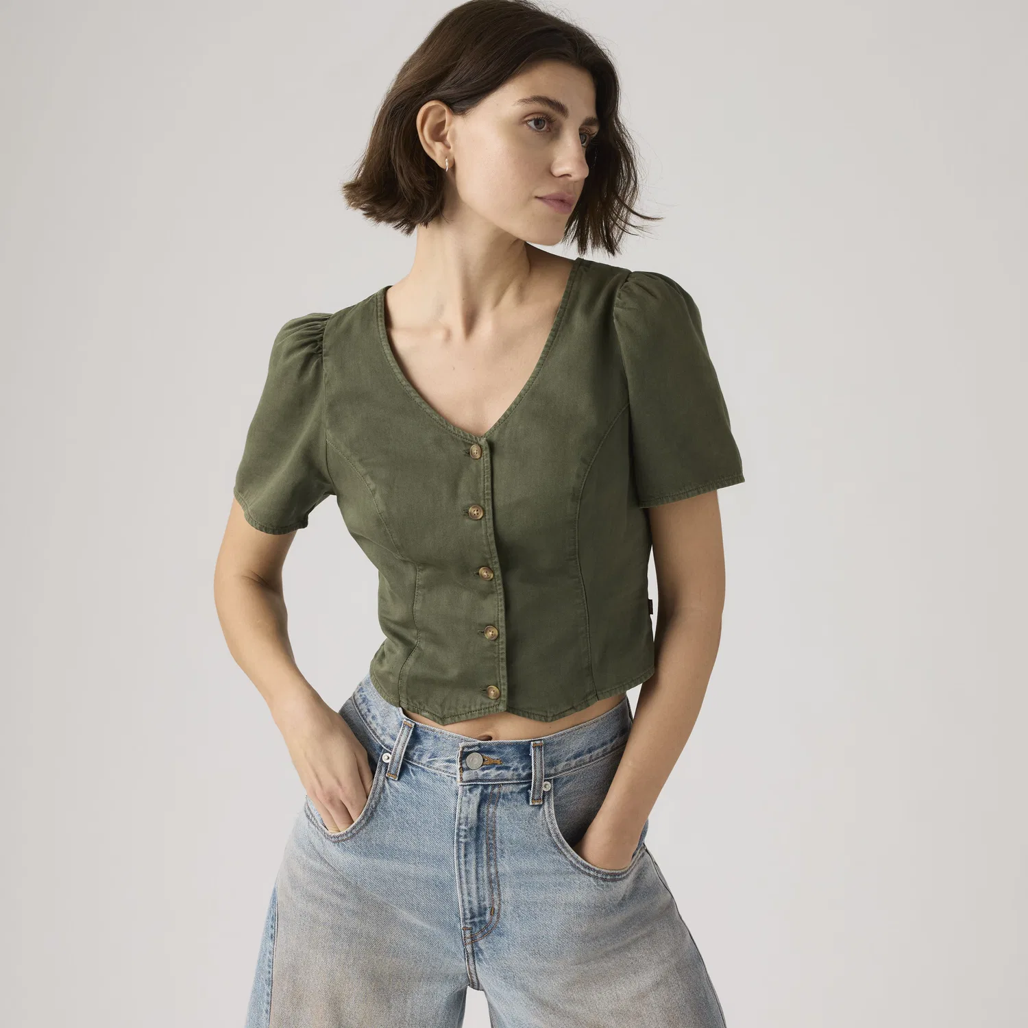 Блузка Moxie Slim Levi's, Green