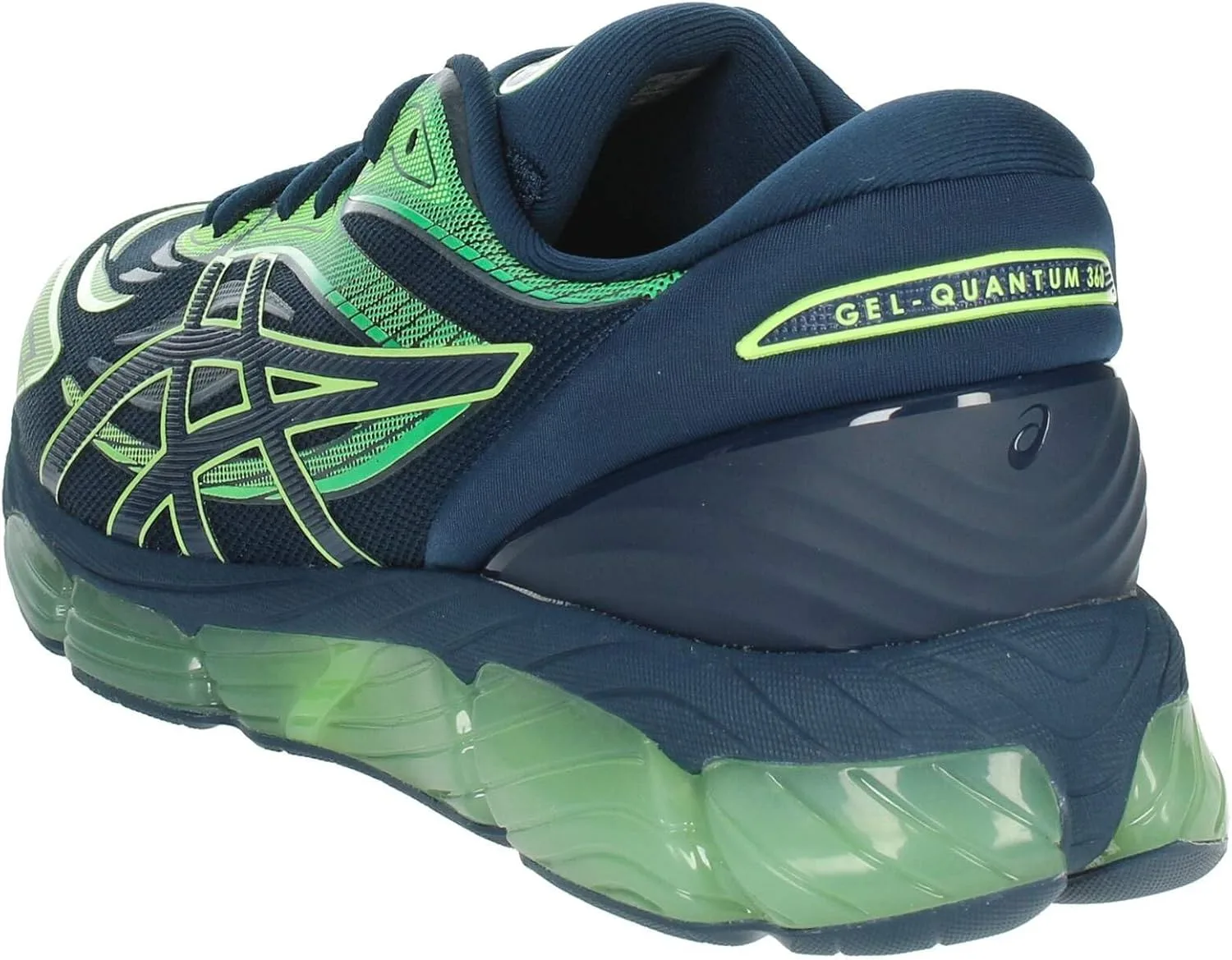 Кроссовки ASICS 1201a915-100 Мужские, синий/зеленый — фото 2