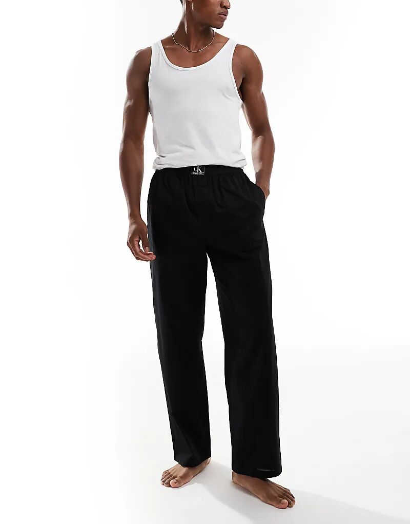 

Черные пижамные штаны Calvin Klein CK Established