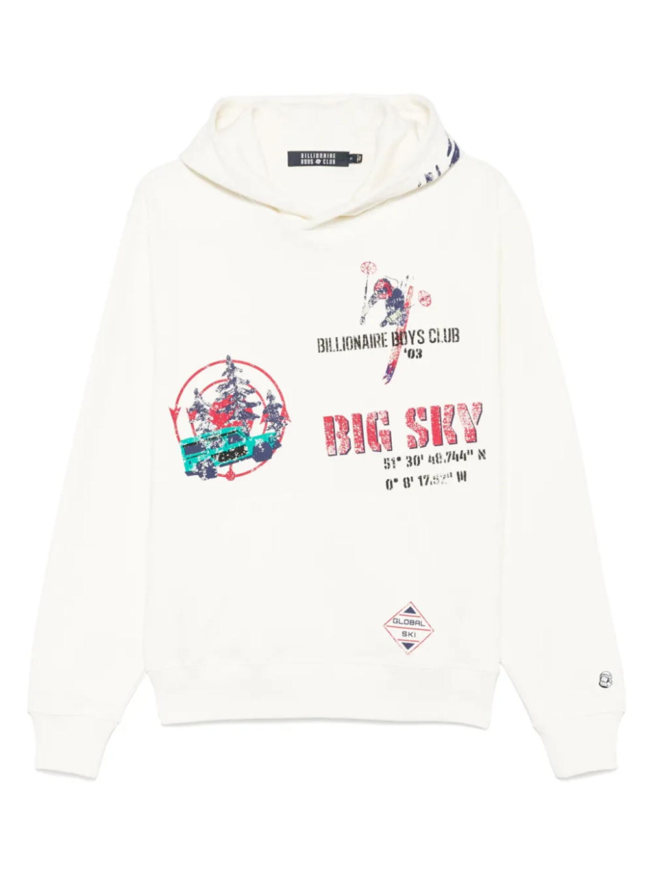 

Худи World Ski Popover Billionaire Boys Club, нейтральный