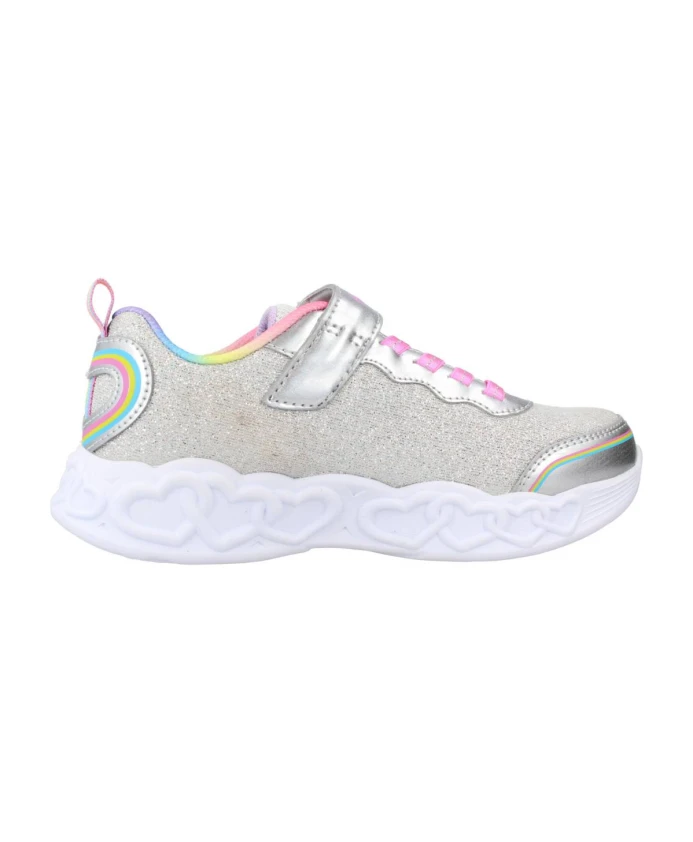 

Кроссовки с сердечками Skechers, серый