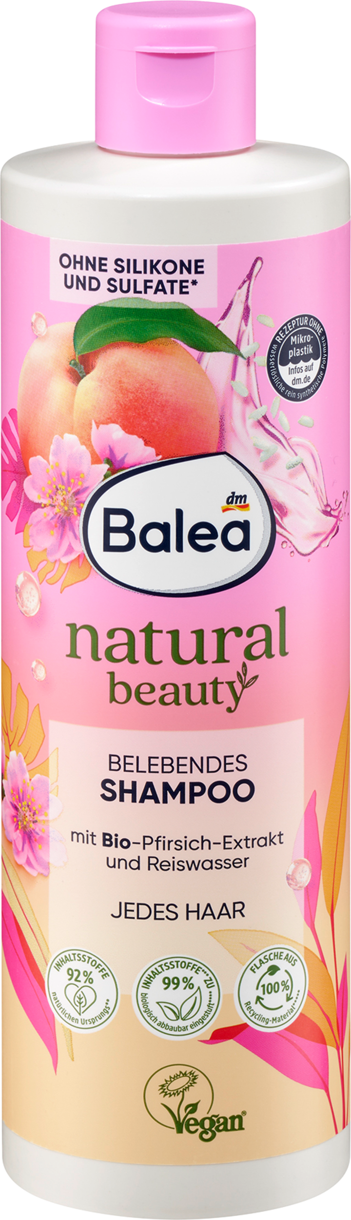 

Шампунь Balea Shampoo Natural Beauty belebend, 400 ml