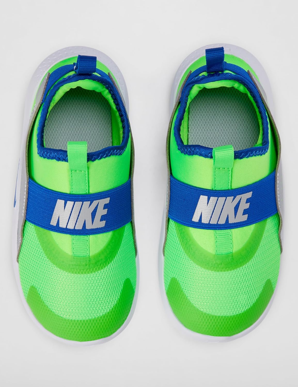 Беговые кроссовки Nike Kids' Flex Runner 4, белый/зеленый/серый — фото 4