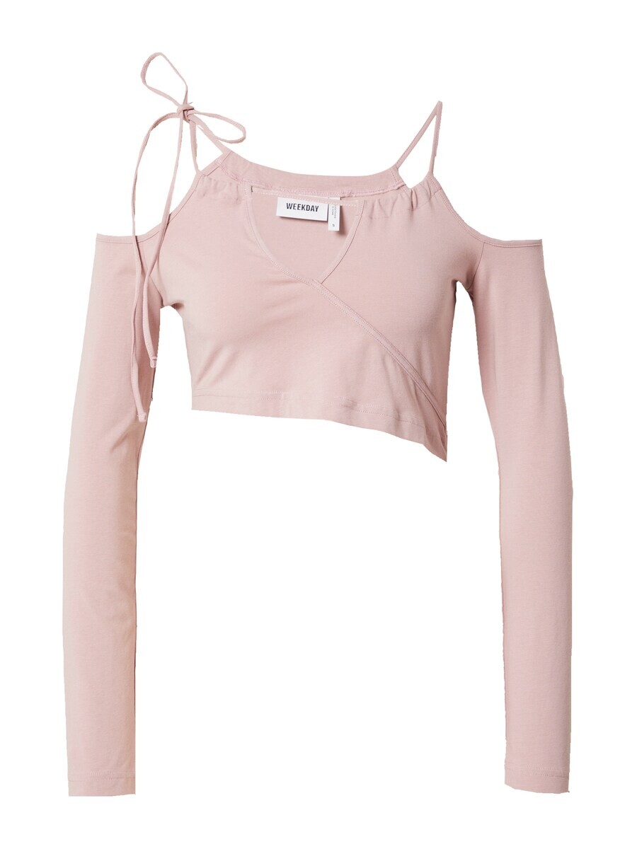 

Лонгслив Weekday ZENIA, цвет Pastel Pink