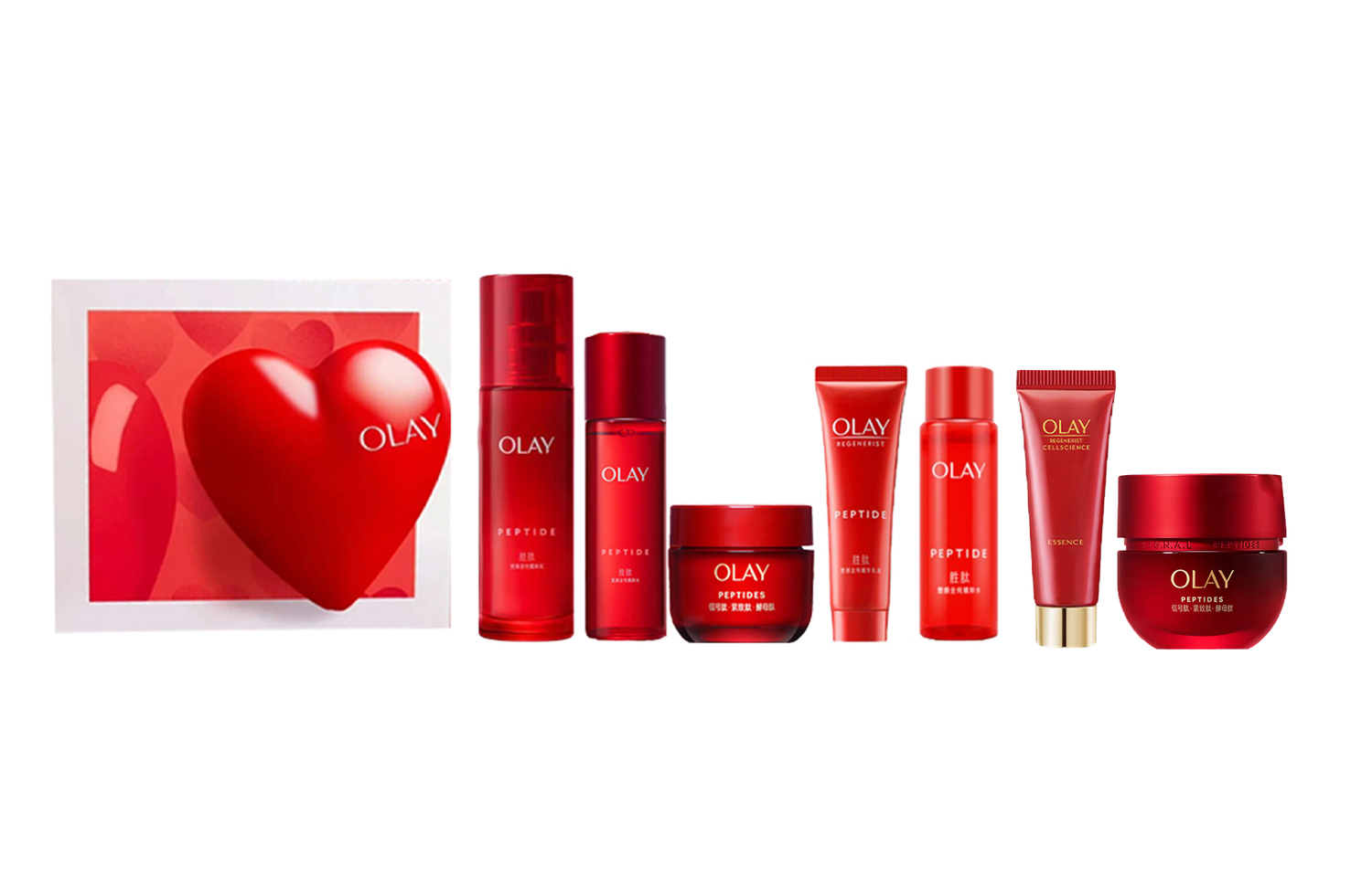 

Olay Подарочный набор лосьона и тоника Red Bottle Limited Edition наборы для ухода за кожей увлажняющий комплект из пяти предметов