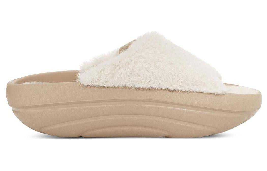 Тапочки (WMNS) UGG FoamO UGGplush Slide 'Mustard Seed' 1143849-MDSD, бежевый — фото 3