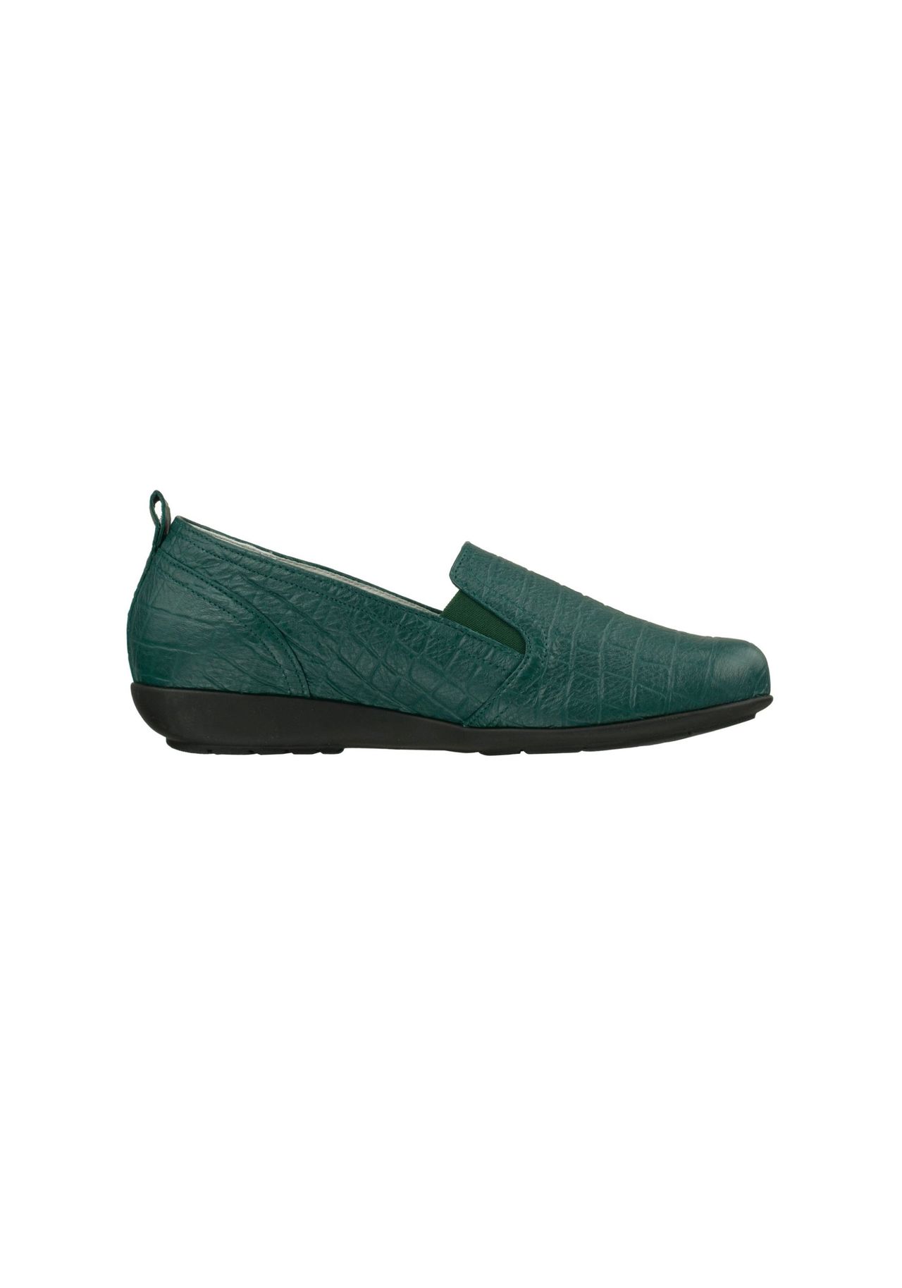 Тапочки Clea из мягкой кожи оленя Natural Feet, зеленый — фото 3