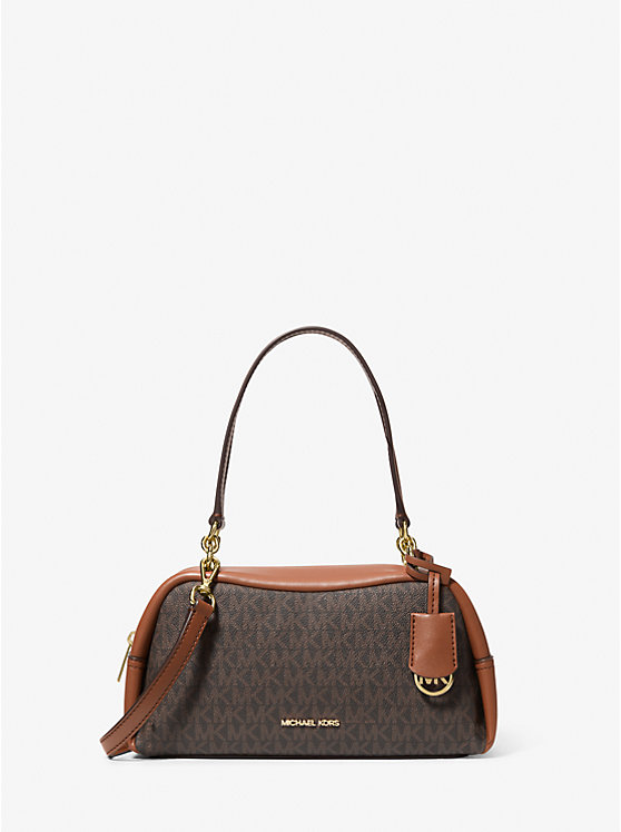 

Маленькая фирменная сумка через плечо с логотипом Cecily Michael Kors, коричневый