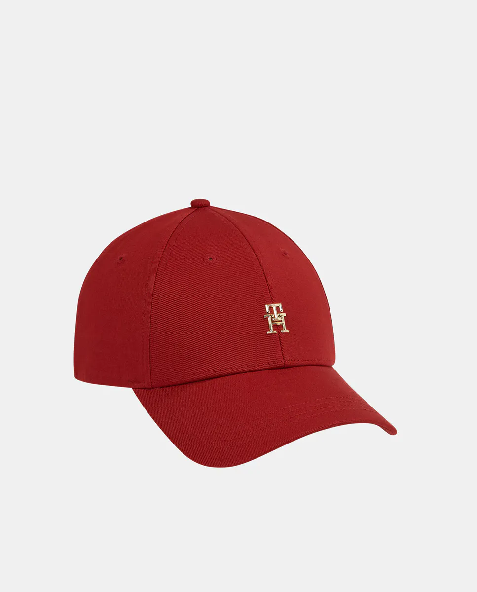 

Кепка с металлическими инициалами-логотипами Tommy Hilfiger, красный